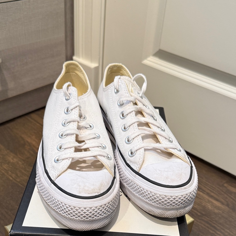 Classic White Canvas Sneakers